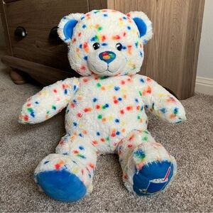 2011 Build A Bear Dairy Queen DQ 16" Teddy Bear Blizzard Confetti Candy Plush